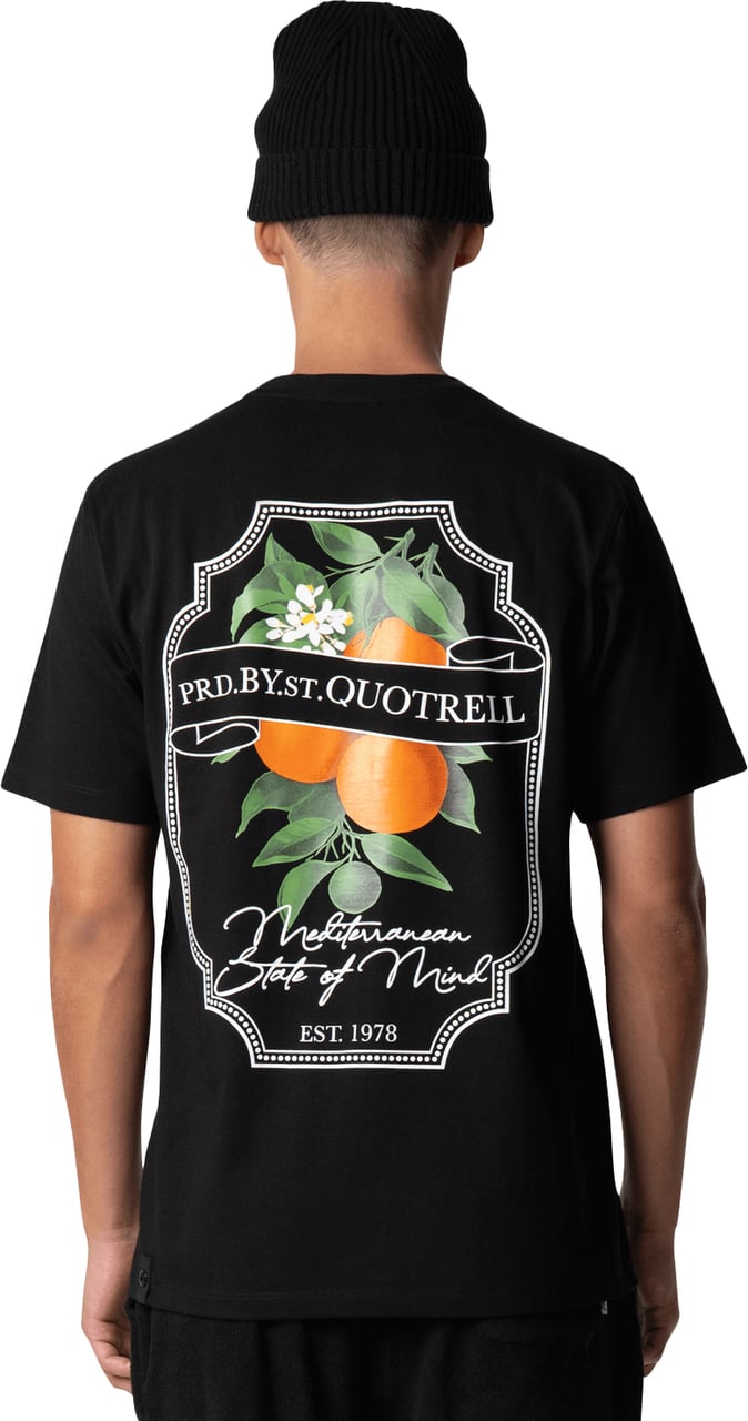 Quotrell Mineola T-shirt | Black/white Zwart