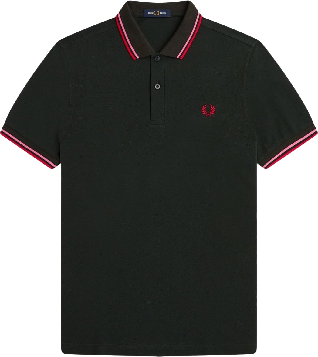 Fred Perry Twin tipped shirt Groen