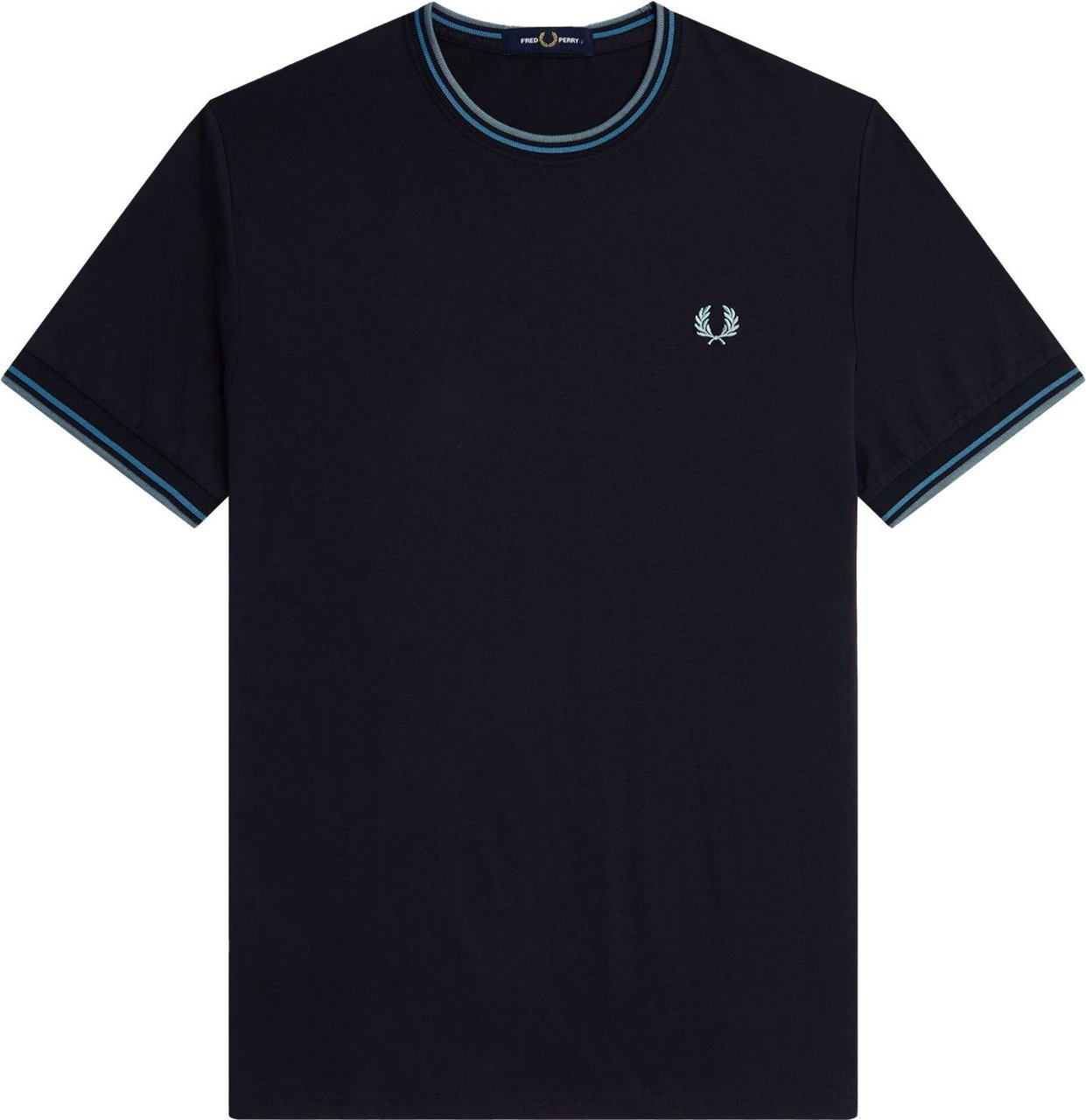 Fred Perry Twin Tipped T-Shirt Blauw Blauw