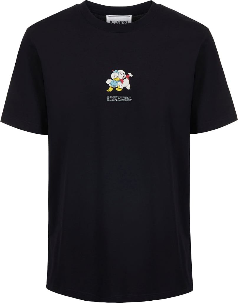 Iceberg 5D Porky Pig T-Shirt Heren Zwart Zwart