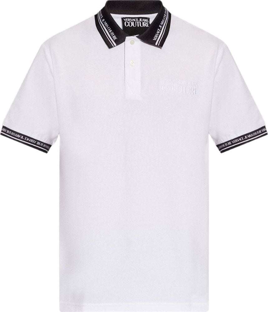 Versace Jeans Couture Versace Couture Heren Polo Wit 76GAGT09-CJ01T/003 Wit