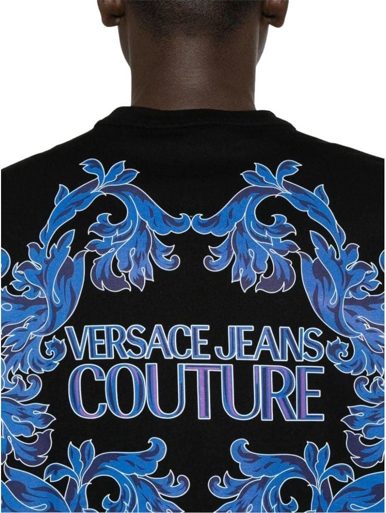 Versace Jeans Couture Versace Couture Heren T-shirt Zwart 76GAH6RB-JS334/899 Zwart