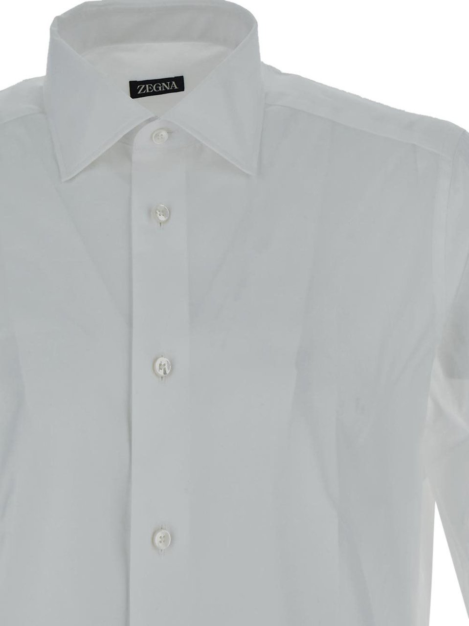 Zegna Cotton Shirt Wit