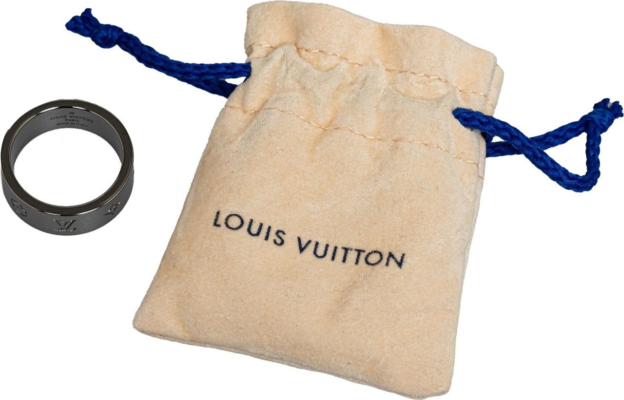 Louis Vuitton LV Instinct Gunmetal Ring Grijs