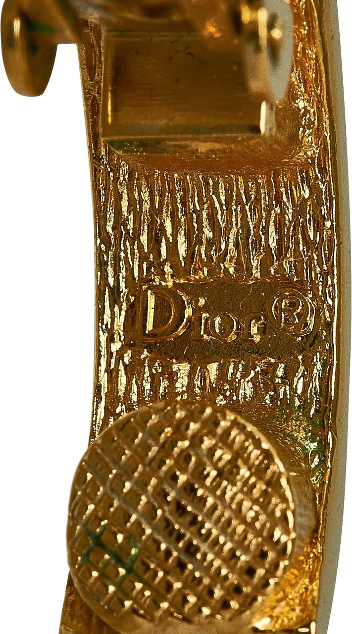 Dior Logo Clip-On Earrings Goud