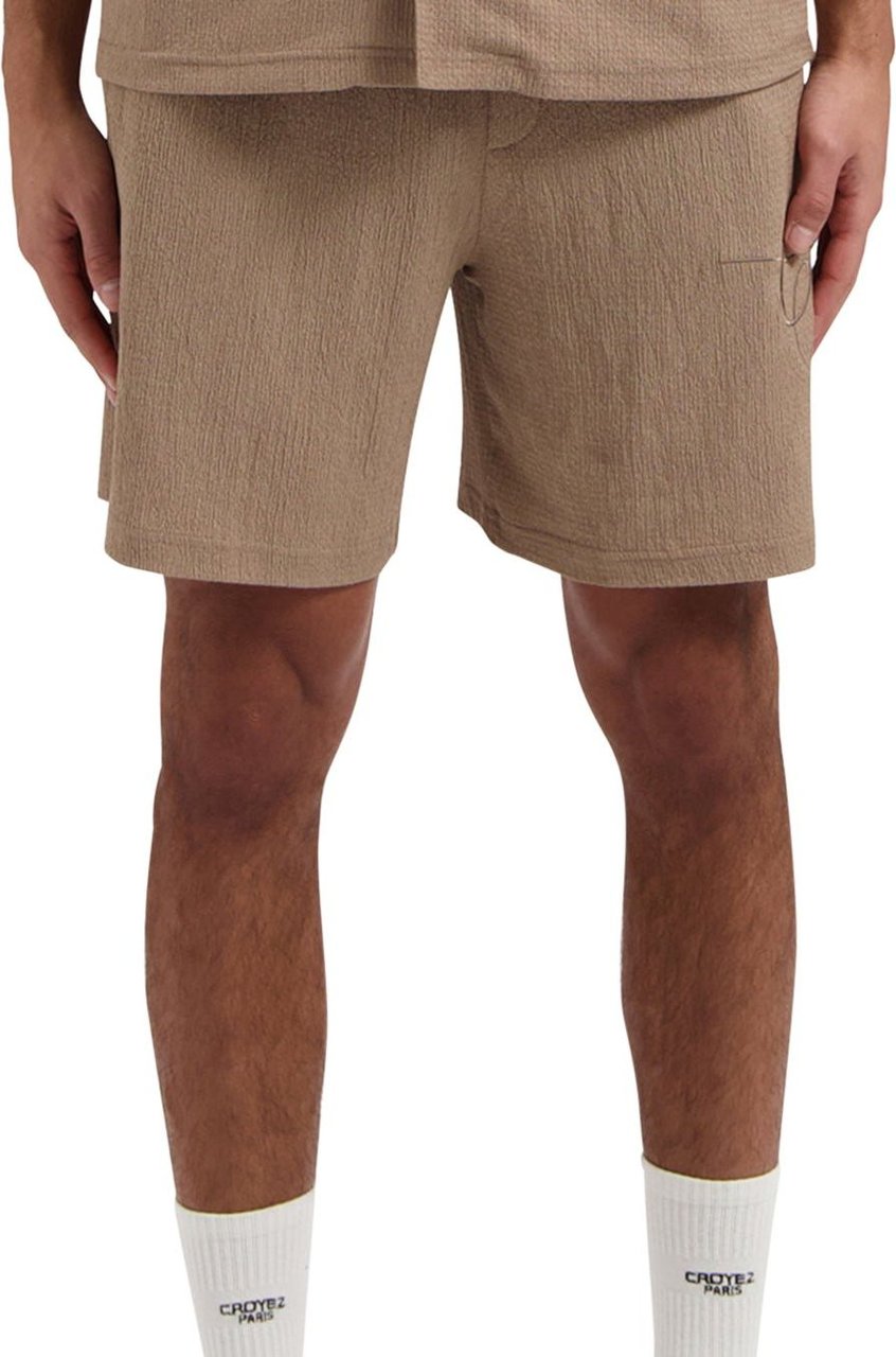 Croyez croyez seersucker shorts - mushroom Beige
