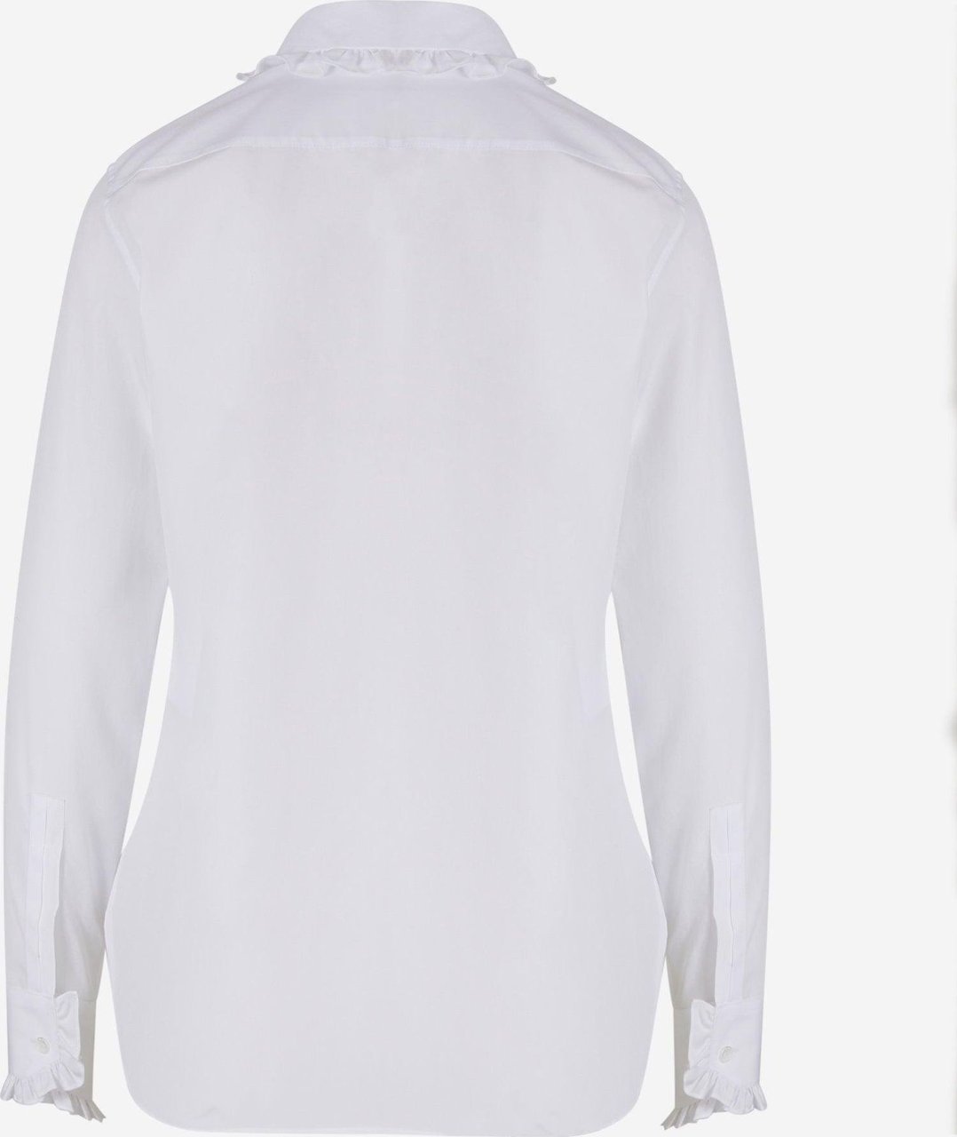 Saint Laurent Ruffle Detail Shirt Wit