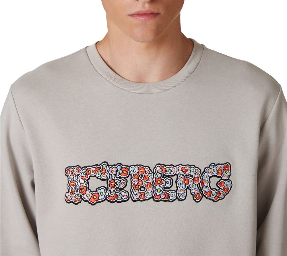 Iceberg Sweatshirt with floral logo Bruin