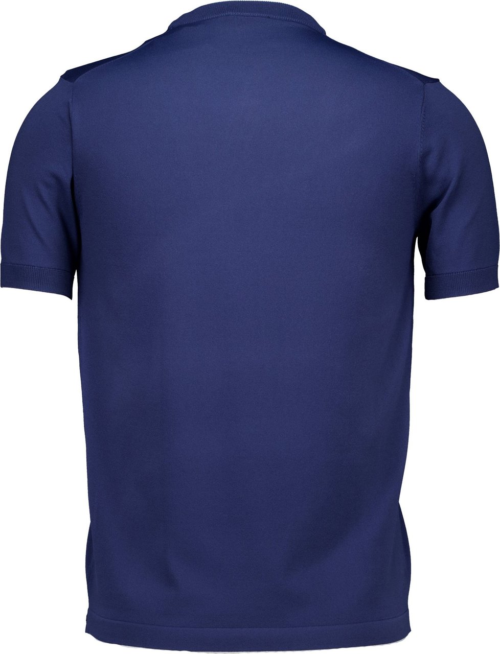 Genti Round ss t-shirts blauw Blauw