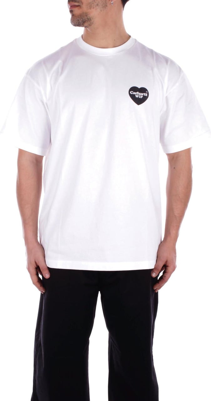 Carhartt Wip S/s Heart Bandana White T-shirt White Wit