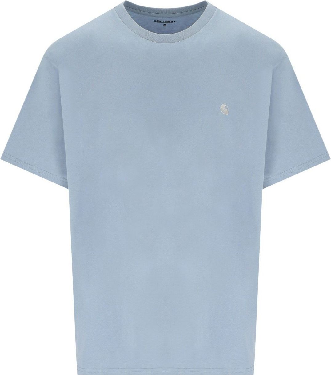 Carhartt Wip S/s Madison Frosted Blue T-shirt Blue Blauw