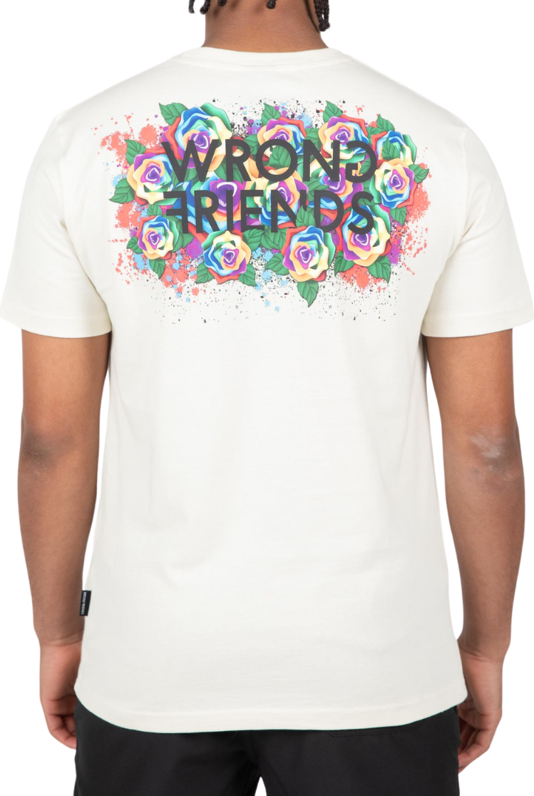 Wrong Friends TAMBA ROSES T-SHIRT - COCUNUT WHITE Wit