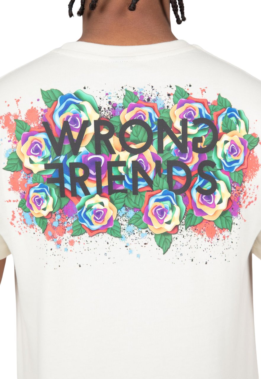 Wrong Friends TAMBA ROSES T-SHIRT - COCUNUT WHITE Wit