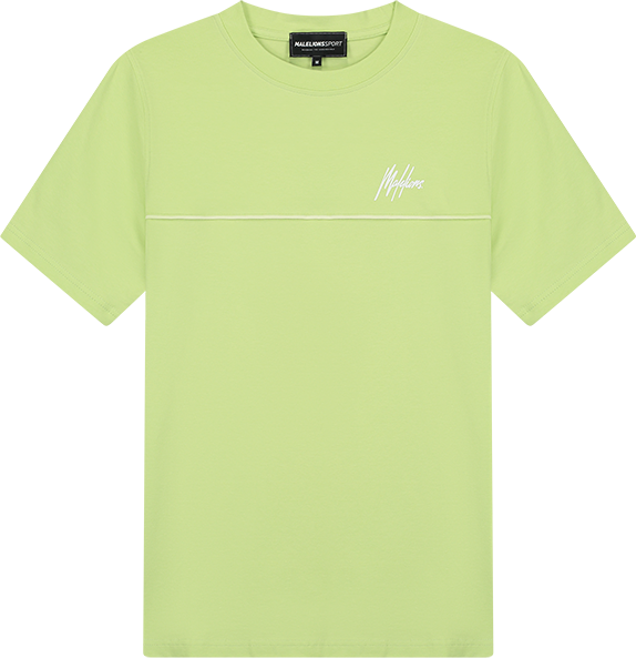 Malelions Malelions Sport Counter T-Shirt - Lime Groen