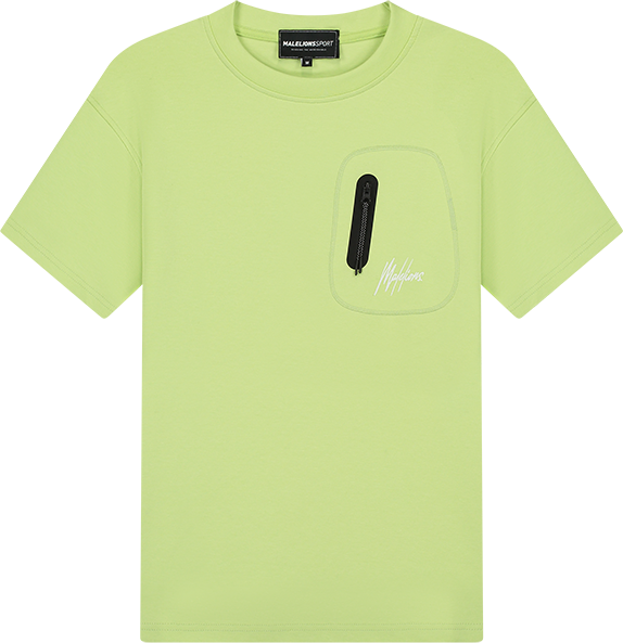 Malelions Malelions Sport Counter Oversized T-Shirt - Lime Groen