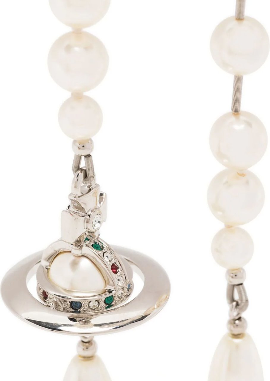Vivienne Westwood Vivienne Westwood Broken Pearl Earrings Platinum/pearl Grijs