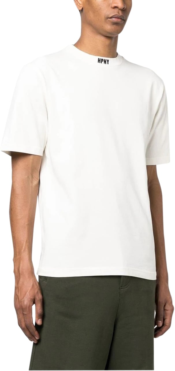 Heron Preston Heron Preston Ivory cotton oversize t-shirt Neutraal