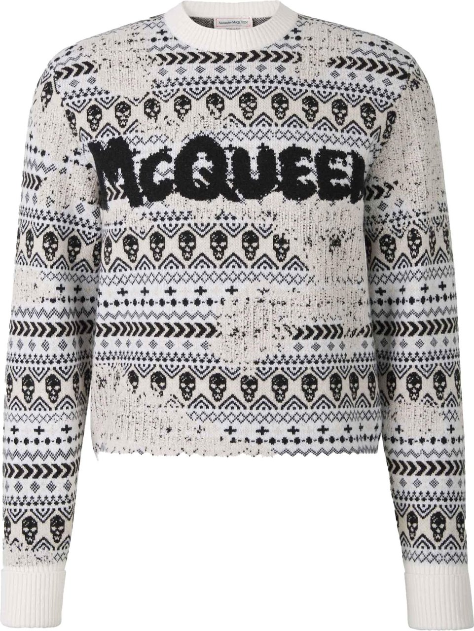 Alexander McQueen Skulls Sweater Wit
