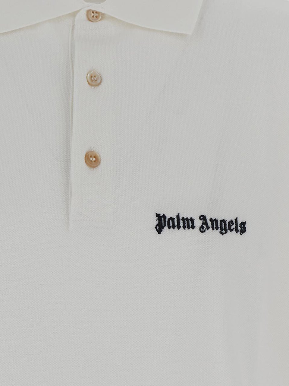 Palm Angels Cotton Polo Wit