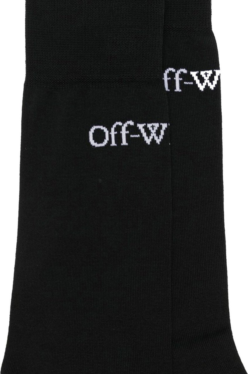 OFF-WHITE Logo Sock Zwart