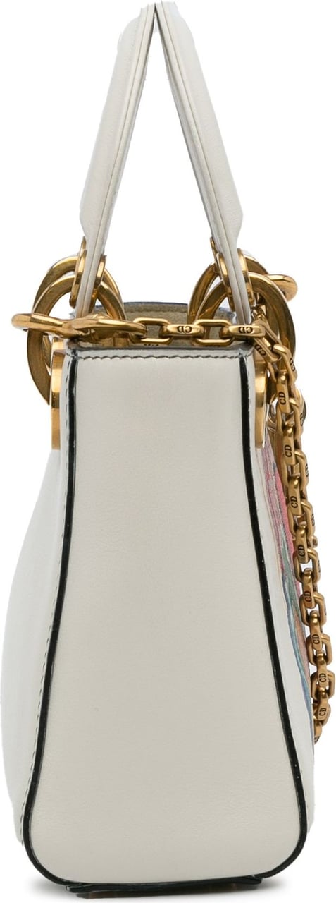 Dior Limited Edition Mini Lady DiorAmour Lady Dior Wit