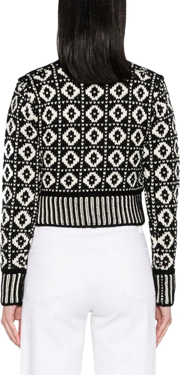 Golden Goose journey ws knit cropped white Wit