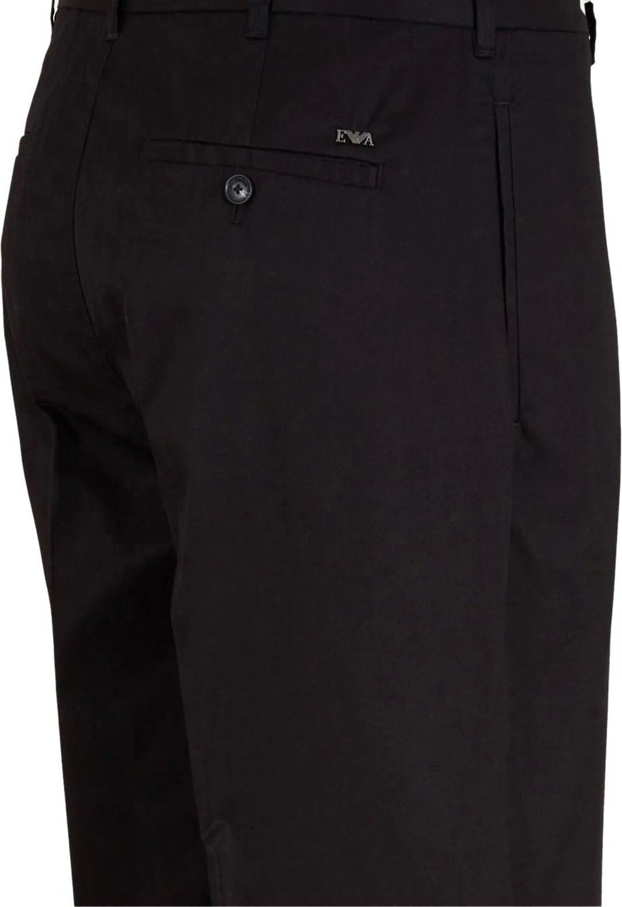Emporio Armani pantaloni black Zwart