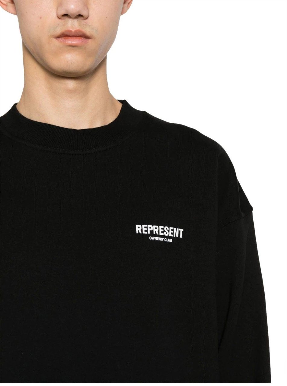 Represent owners club sweater black Zwart