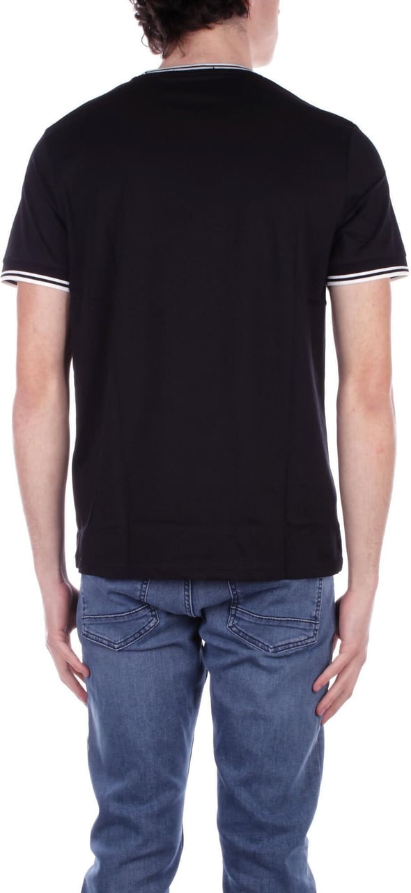 Fred Perry T-shirt Uomo con doppia riga decorativa Zwart