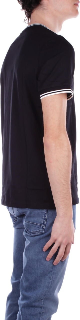 Fred Perry T-shirt Uomo con doppia riga decorativa Zwart