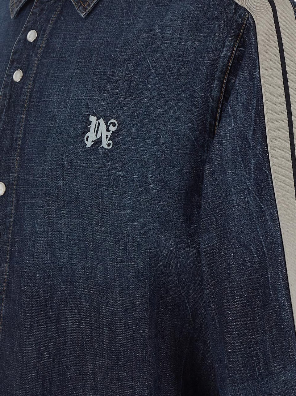Palm Angels Palm Angels Denim shirt Blauw