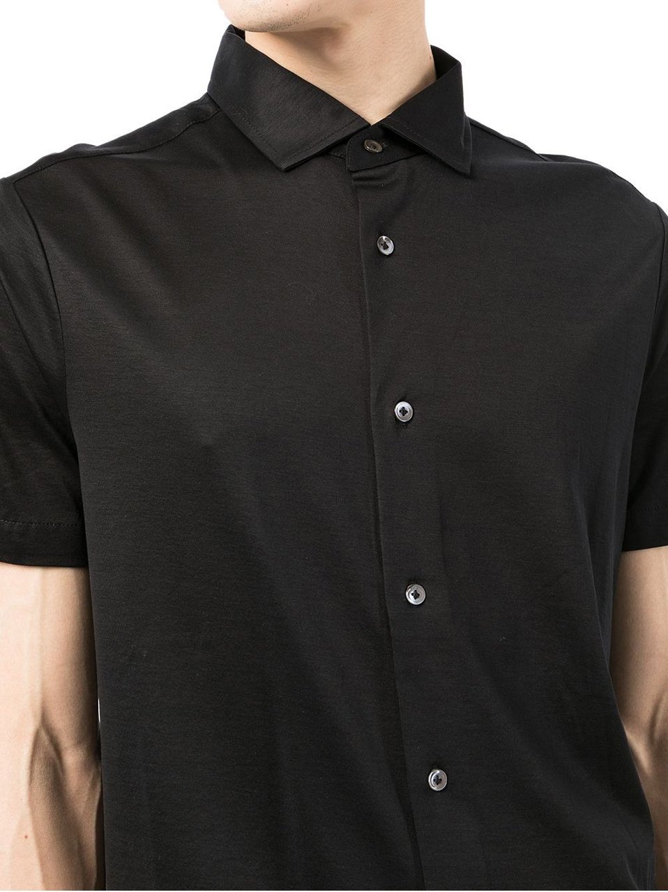 Emporio Armani Emporio Armani Shirts Black Zwart