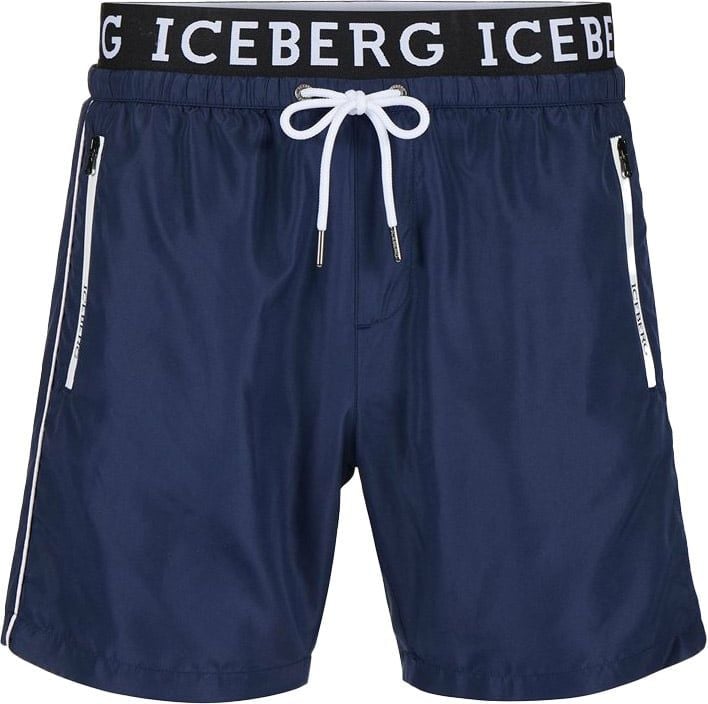 Iceberg Swim trunks with logo Blauw