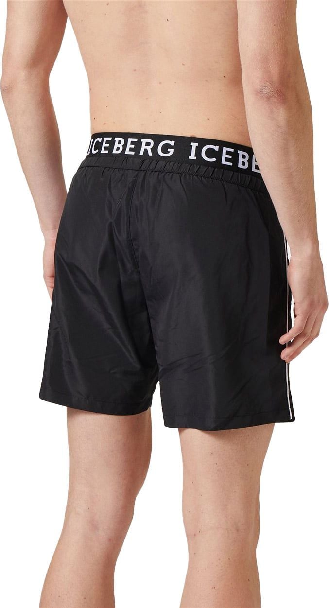 Iceberg Swim trunks with logo Zwart