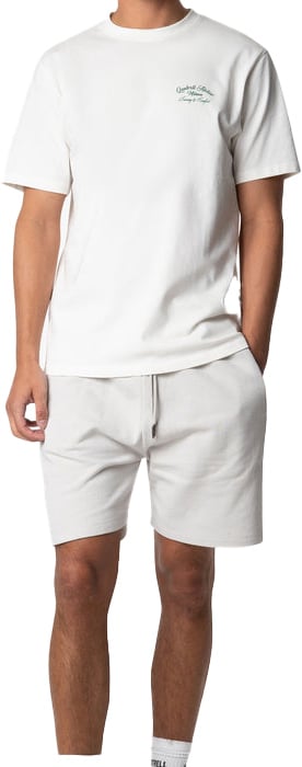 Quotrell Atelier Milano Tee | Off White/green Wit