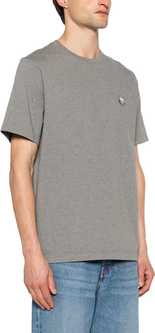 Maison Kitsuné Maison Kitsune' T-Shirts And Polos Medium Grey Melange Grijs