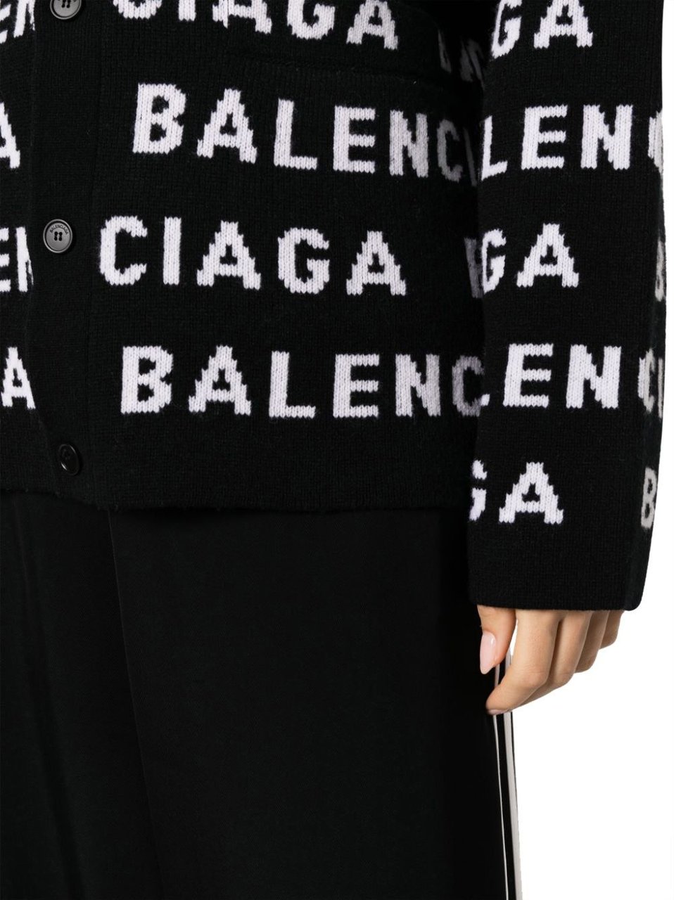 Balenciaga Sweaters Black Zwart