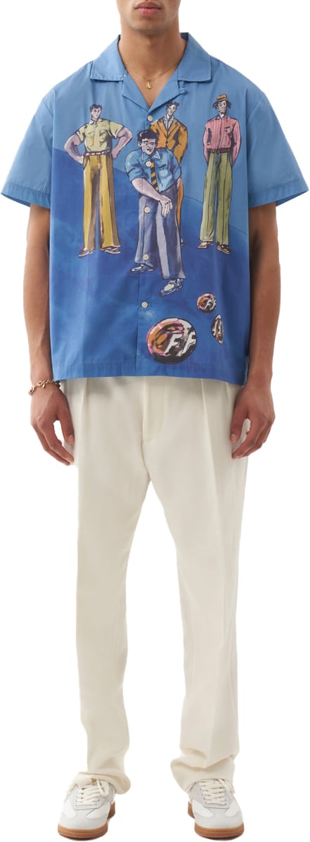 Filling Pieces Resort Shirt Games Zwart