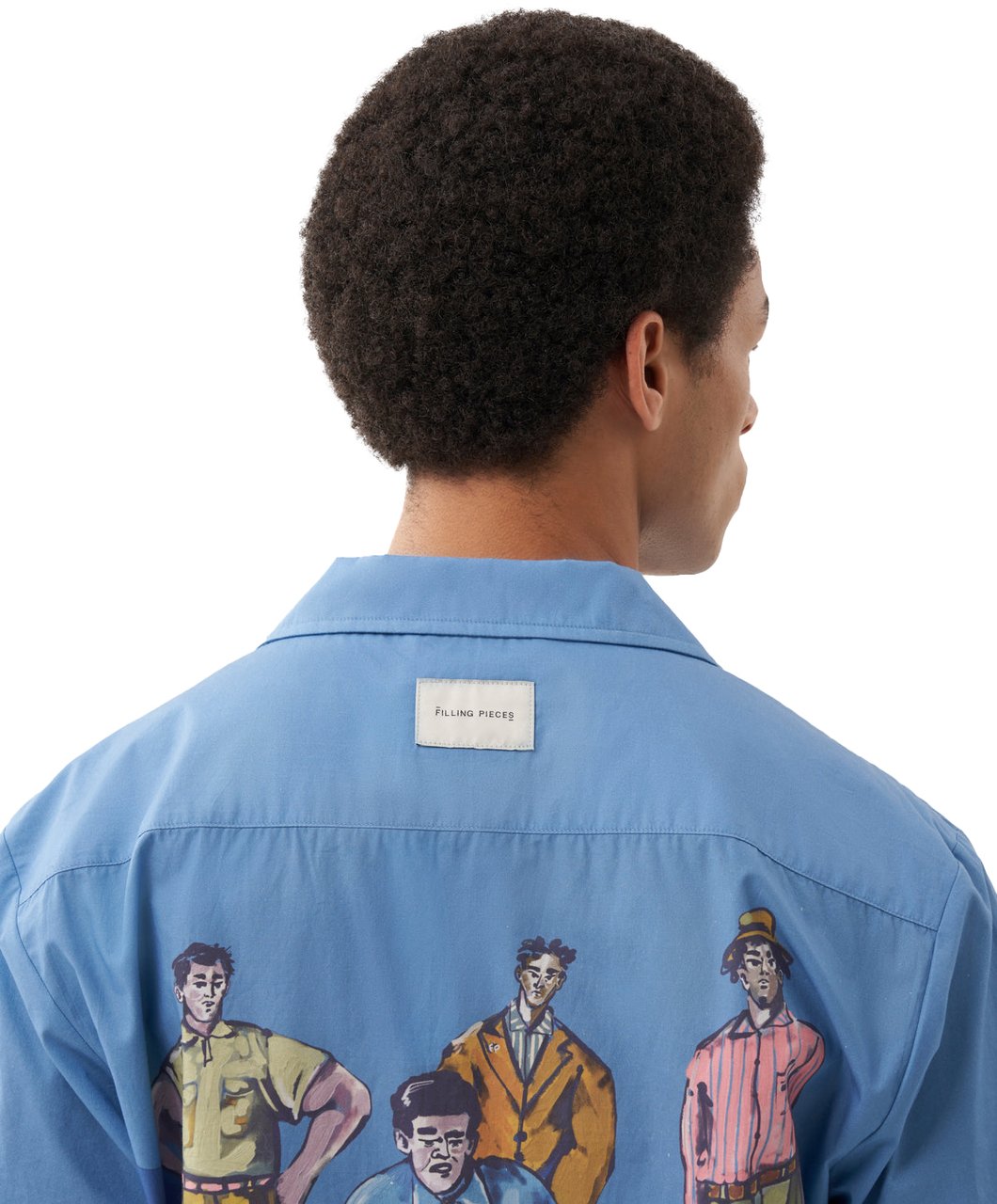 Filling Pieces Resort Shirt Games Zwart