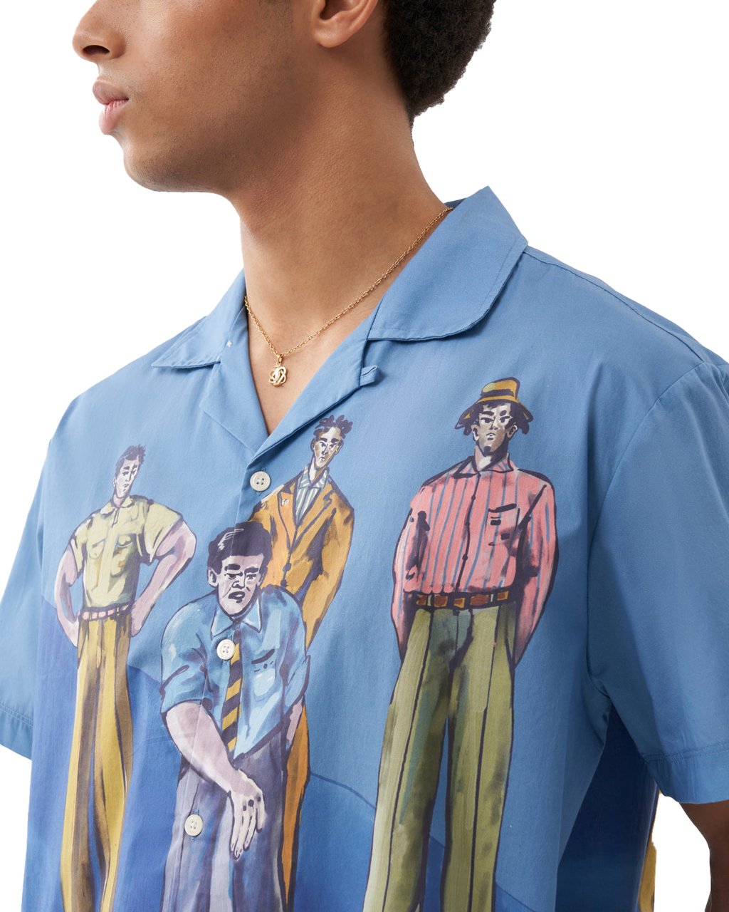 Filling Pieces Resort Shirt Games Zwart