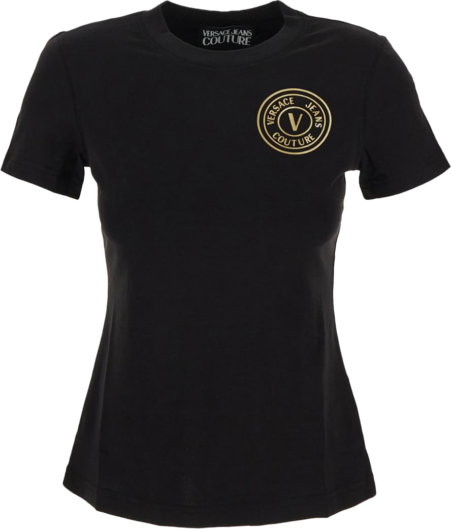 Versace Jeans Couture T-shirts And Polos Black Zwart