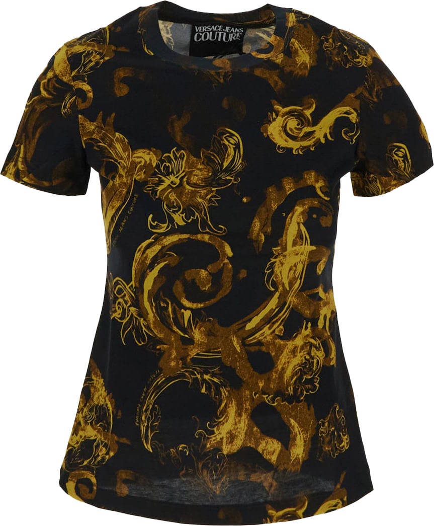 Versace Jeans Couture T-shirts And Polos Black Zwart