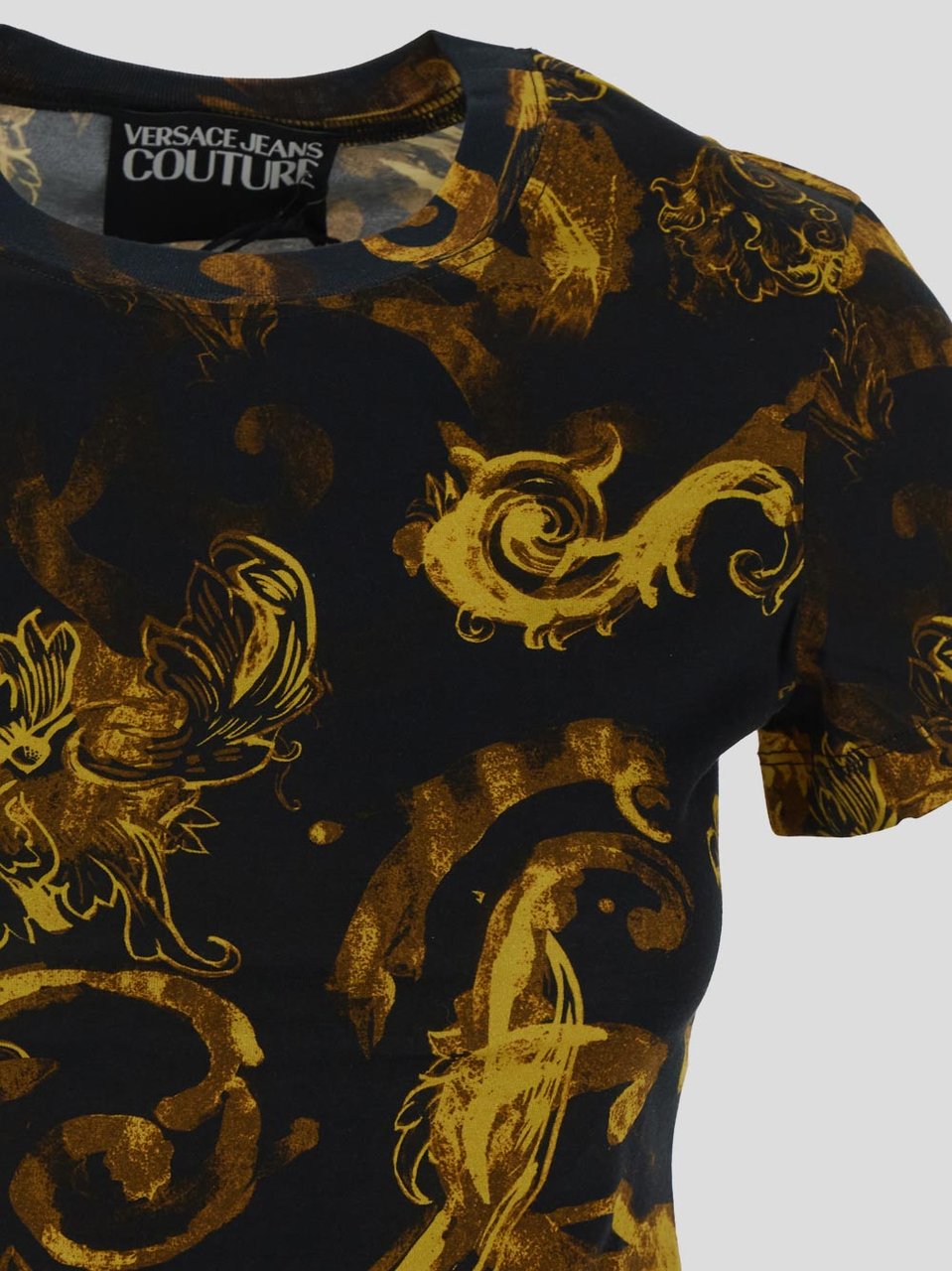 Versace Jeans Couture T-shirts And Polos Black Zwart