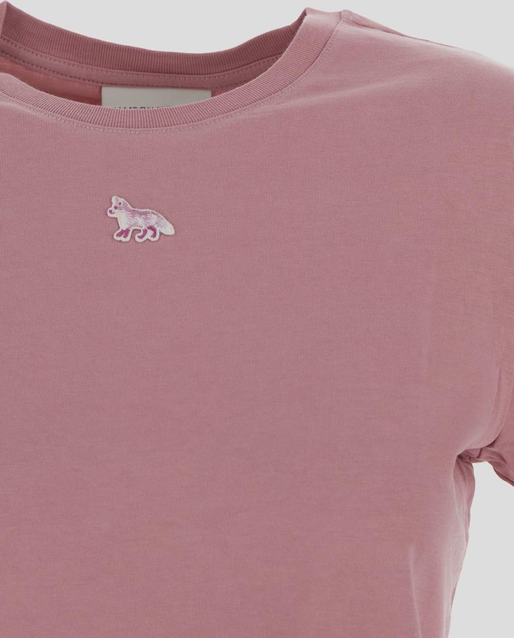 Maison Kitsuné Fox T-Shirt Roze