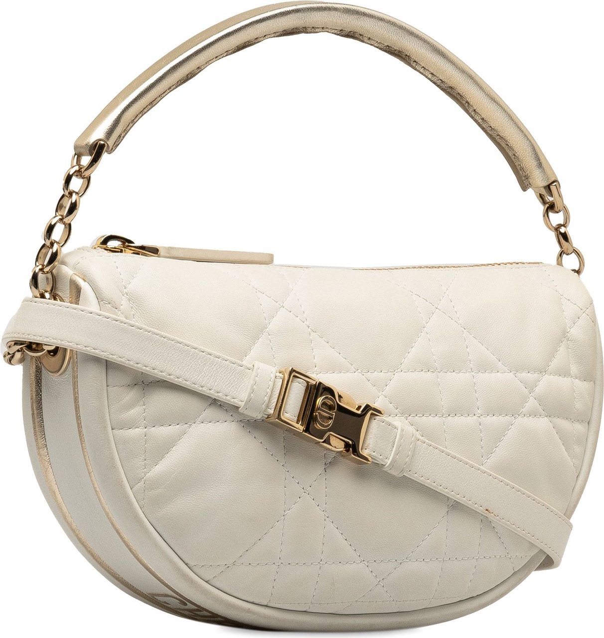 Dior Small Cannage Vibe Satchel Wit