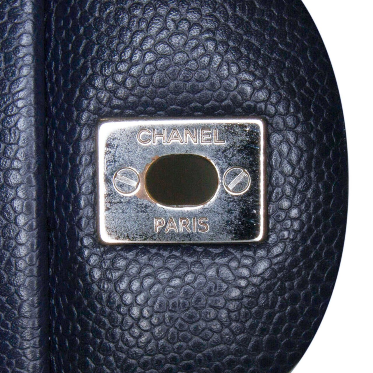 Chanel Jumbo Classic Caviar Double Flap Blauw