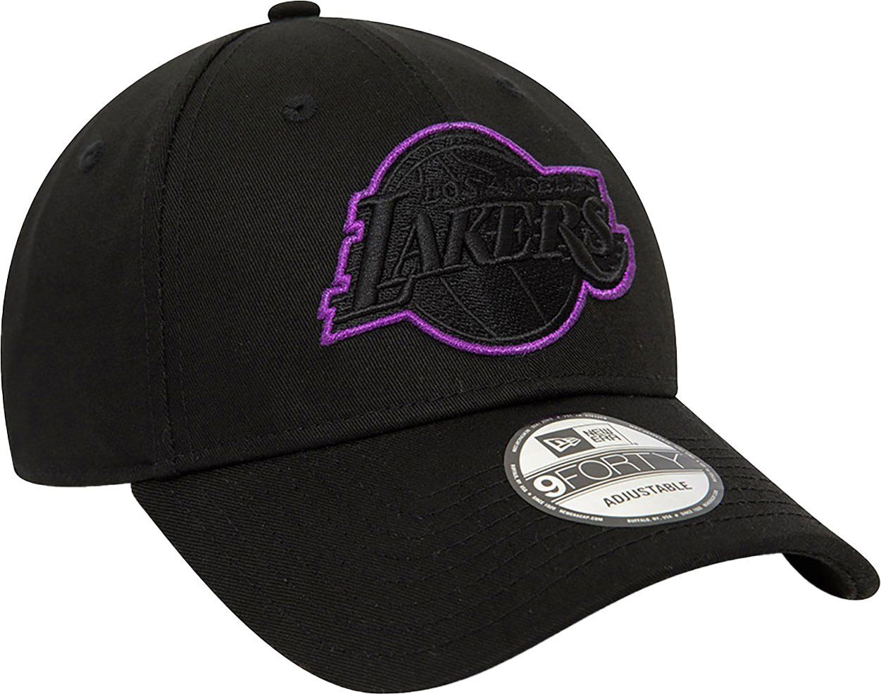 New Era La Lakers Metallic Black 9forty cap Zwart