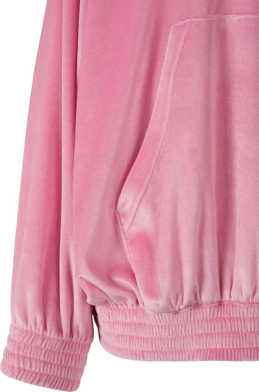 Balenciaga Paris Velvet Sweatshirt Roze