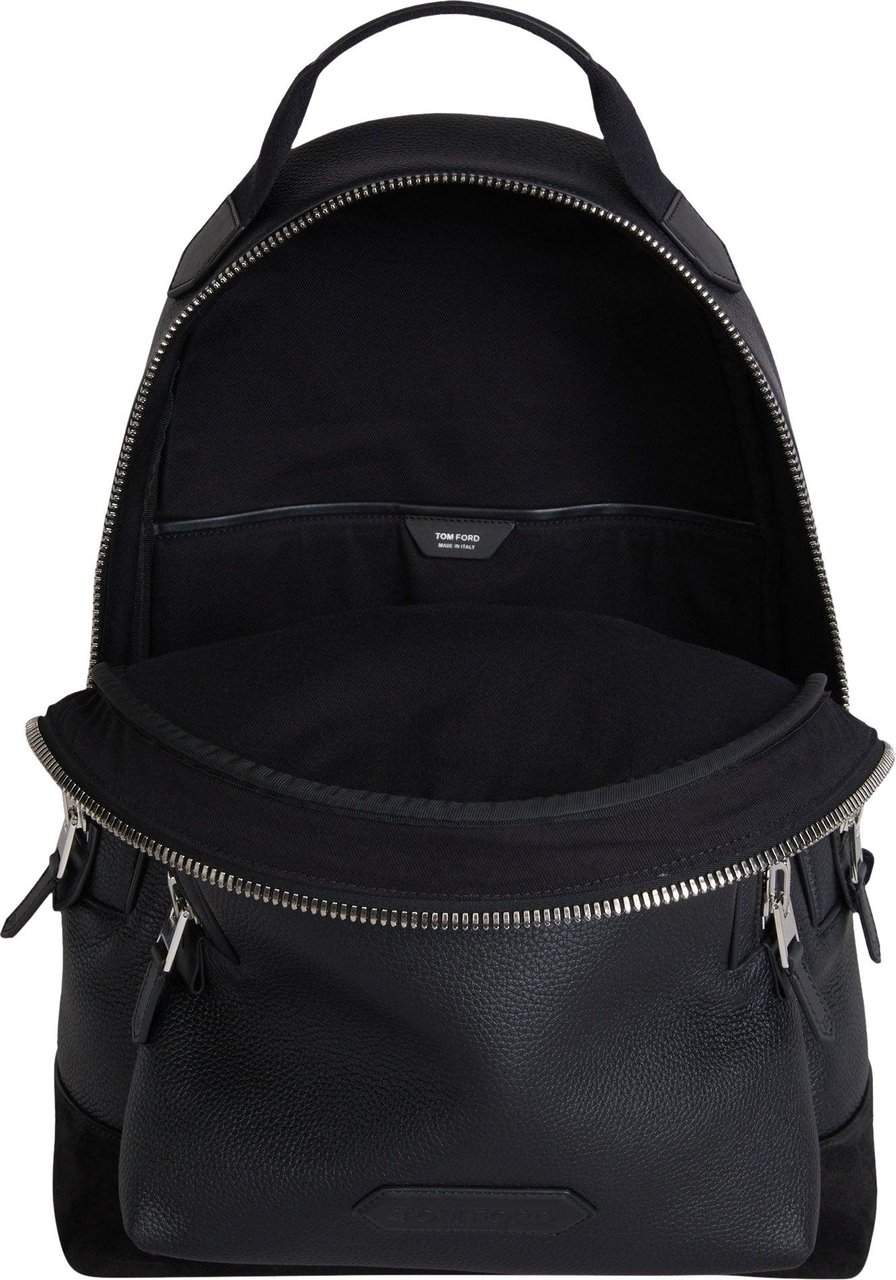 Tom Ford Granulated Leather Backpack Zwart