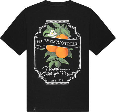 Quotrell Mineola T-Shirt Heren Zwart/Wit Wit